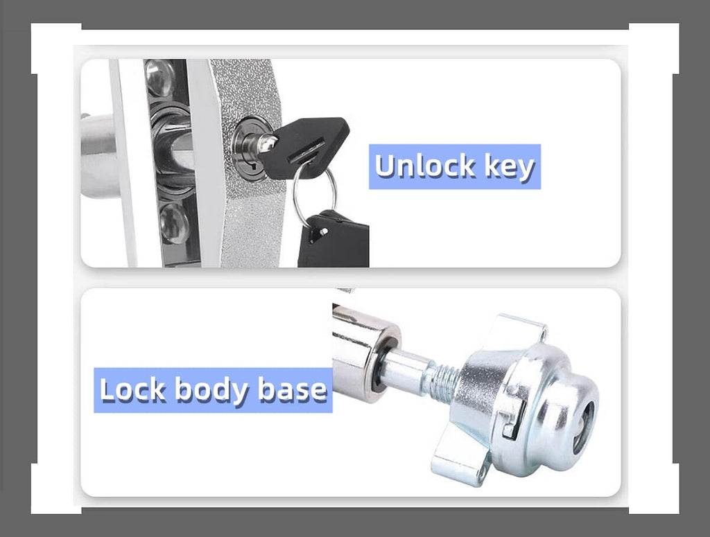 Universal Vending Machine Lock with 3 Keys Buy Vending Machine Lock Long and Short Models Versatile Replacement Security Solution-(Short)