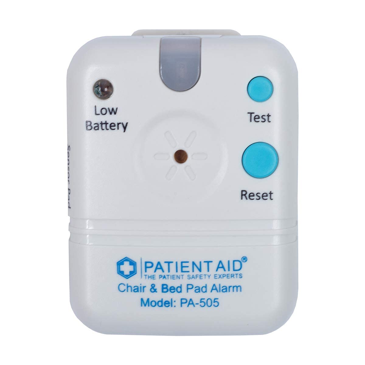 Patient Aid Bed Alarm with 10" x 30" Motion Sensor Pad and Wired Device, Various Ring Sound and Mounting Options, AC Adapter and Battery Powered Wandering and Fall Prevention for Elderly