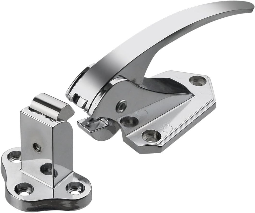 Freezer Door Flush Mounted Walk in Latch Handle, 105mm, Silver Tone