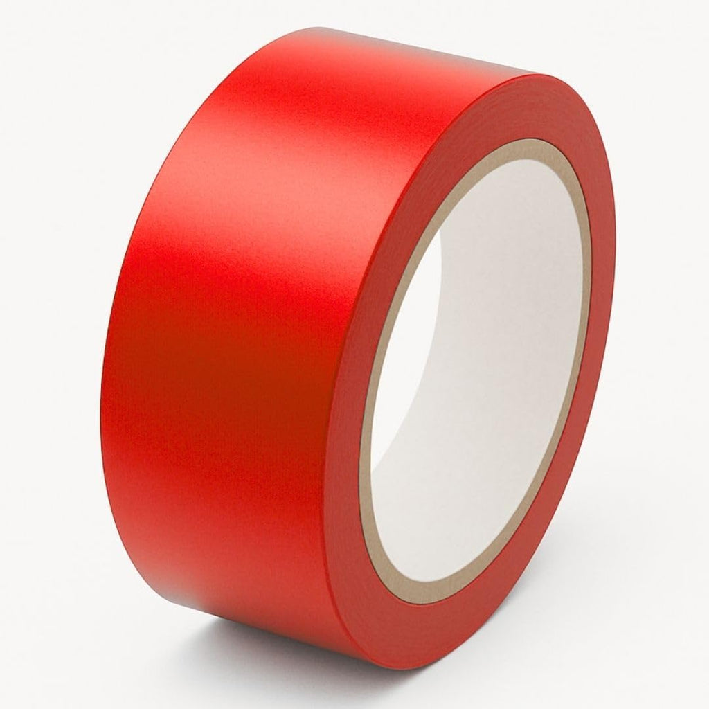 GTSE 2 inch x 108 ft Red PVC Vinyl Floor Tape, Safety Marking Tape, 6 mil Thick, Suitable for Dance Floors, Gyms, Warehouses, Sports Facilities