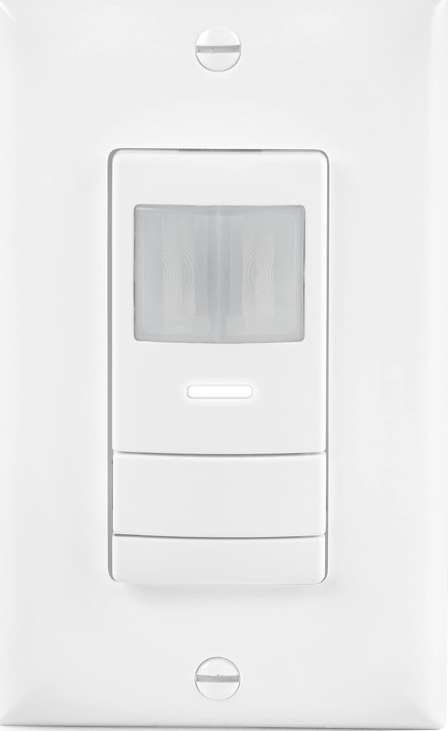 SensorSwitch Wall Mount Motion Sensor Switch, Passive Infrared Wall Switch and Occupancy Sensor and Dusk-to-Dawn Photocell, WSX Series, Single Relay, White