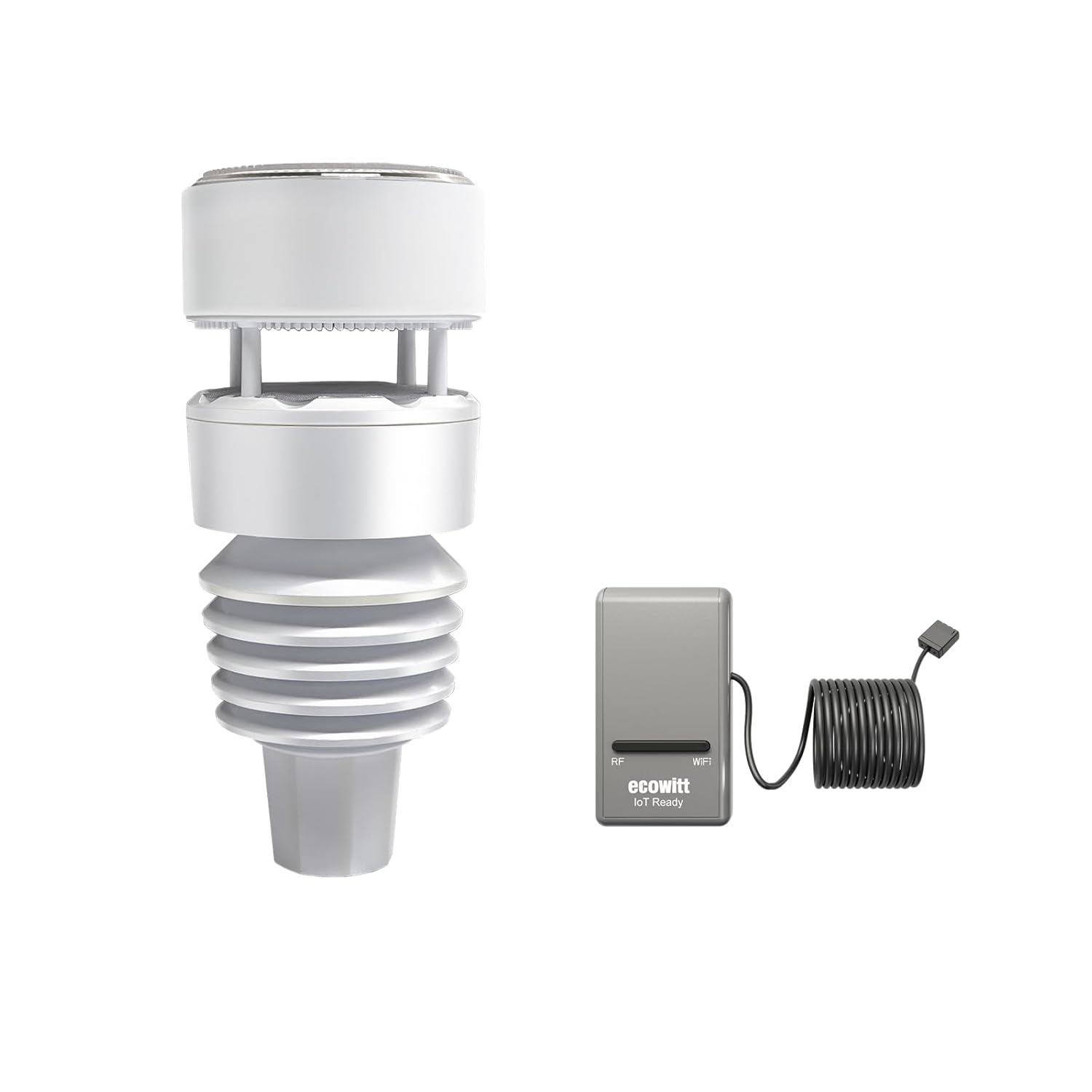 ECOWITT Wi-Fi Weather Station GW1210, Includes GW1200 Wi-Fi Gateway and WS90 Outdoor Sensor Array, 915 MHz