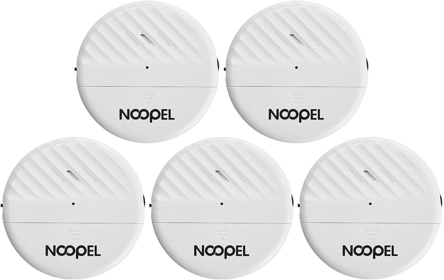 Window Alarms for Home Security 5 Pack, Glass Break Sensor, Window Sensor for Office Safety, Ultra-Loud 125db Advanced Vibration Sensors, Featuring Low Battery Indicator