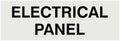 All Quality Basic Electrical Panel Sign - Fire Regulation Safety Compliance Sign - Lt Gray - Medium (1 Pack)