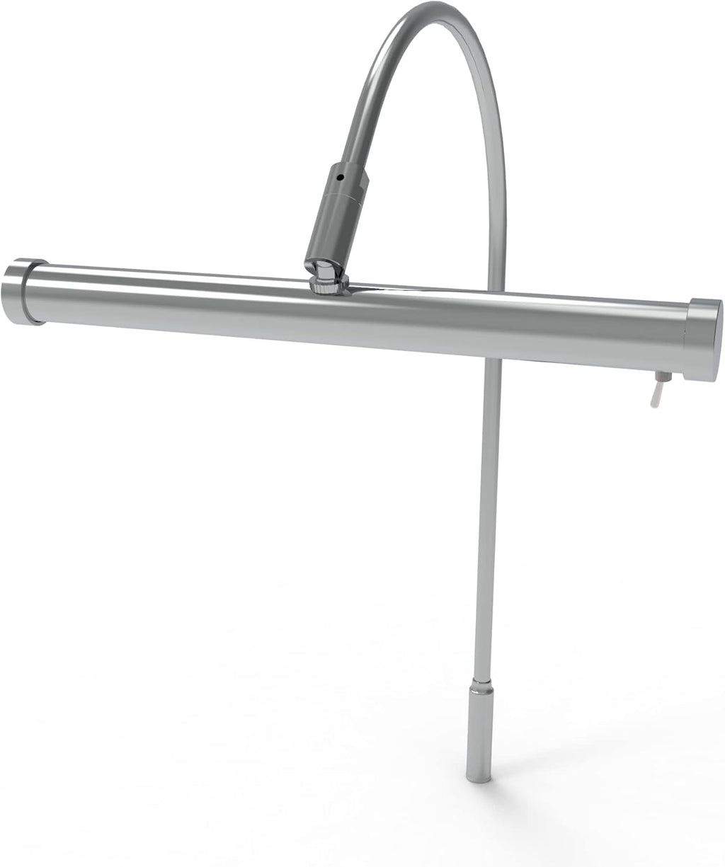 Cocoweb 9 Inch Tru-Slim Chrome Picture Light - LED, 2700K, Adjustable Arm, Plug-in, Toggle Switch, Sleek and Compact Design