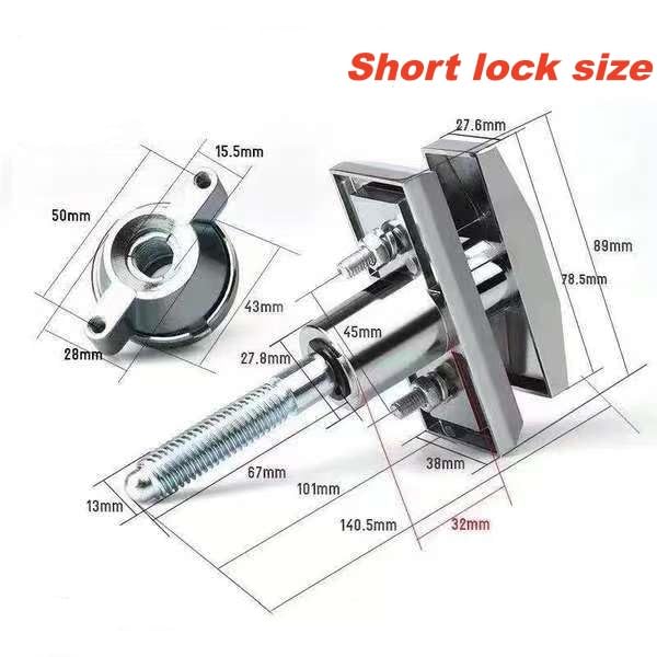 KIKEEP Universal Replacement T-Handle Vending Machine Lock with Keys (Short)