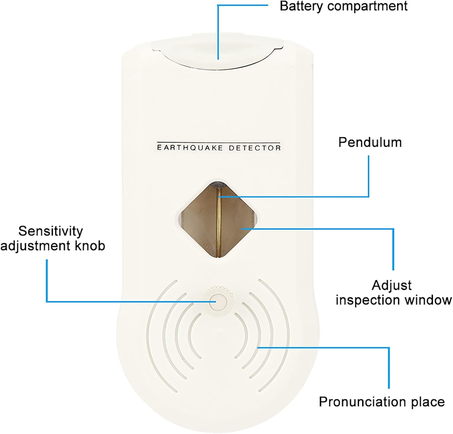 Get Early Warning of Impending Quake and Emergency Device , Earthquake Detector , adjust Sensitivity Detector , loudy Alarm