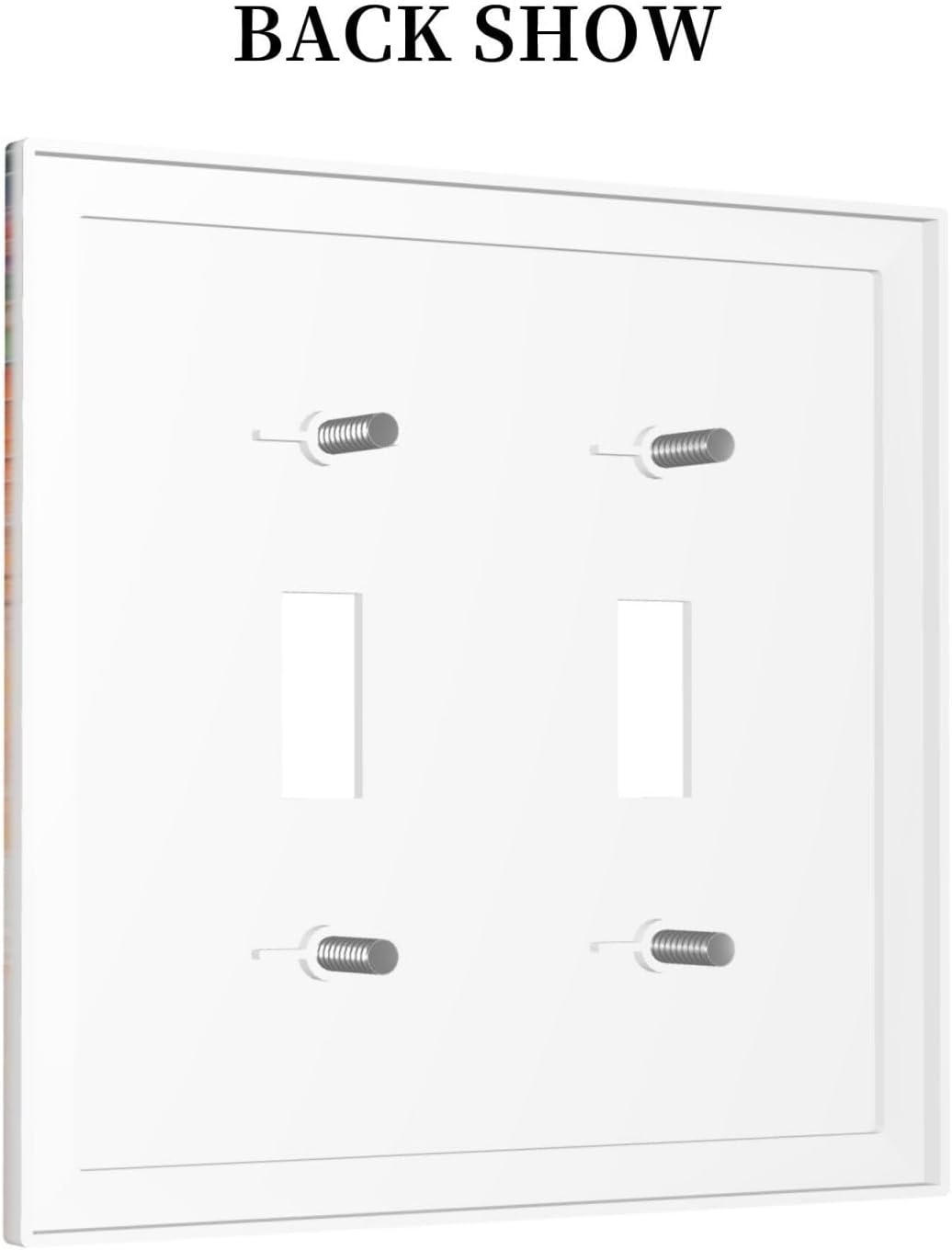 Colorful Wildflower Wisteria Cascade Floral Flower Decorative Switch Plates 2 Gang Double Toggle Outlet Light Switch Cover Wall Plate Electrical Faceplate for Bedroom Living Room Decor