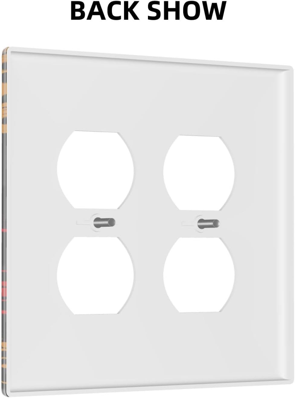Decorative Outlet Covers Gamepad Theme Graffiti 2 Gang Wall Plate Double Duplex Light Switch Cover Switch Plate Covers Faceplate for Game Room Bedroom Home Decor