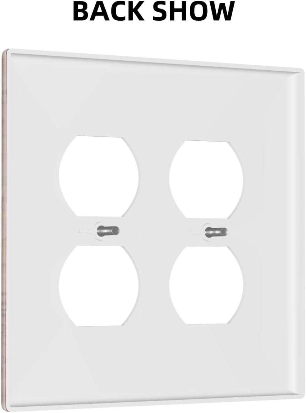 Rustic Brown Dark Wood Texture Printing Outlet Covers 2 Gang Double Duplex Decorative Light Switch Covers Electrical Wallplates Socket Faceplate For Farmhouse Cabin Decor