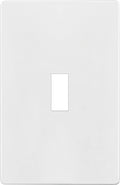 ENERLITES Screwless Toggle Switch Wall Plate, Child Safe Light Switch Cover, Standard Size 1-Gang 4.68" x 2.93", Unbreakable Polycarbonate Thermoplastic, UL Listed, SI8811-W, Glossy, White