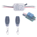 12V 24V 36V 48V DC Motor Remote Control Switch, 12V-80V 5A Wireless Relay Switches Receiver Controller with 2 Transmitters, Remote Controls Motor Move Forward and Reverse (DC 12V-80V/2* Controller)