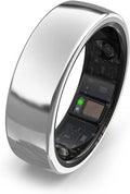 aabo aaboRing Smart Ring, Men, Women, Track Heart Rate, Fitness, Activity, Sleep Stress Monitoring, Step Count, Up to 7 Days of Battery Life, Titanium, No App Subscription, Silver 8