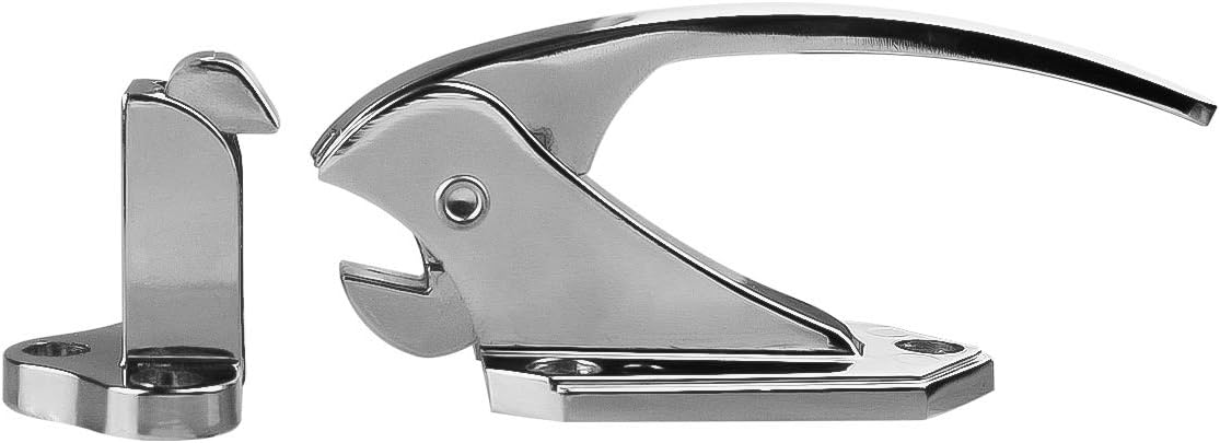 Freezer Door Flush Mounted Walk in Latch Handle, 105mm, Silver Tone