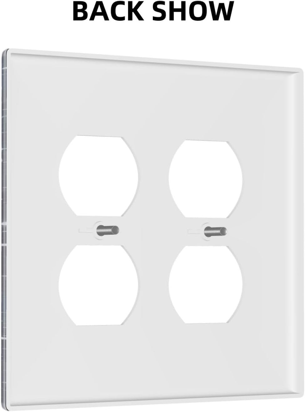 Decorative Outlet Covers Blue Galaxy Universe Space Stars 2 Gang Wall Plate Cover Double Duplex Receptacle Two Switch Light Switch Cover Plate Jumbo Dual Faceplate for Home Decor