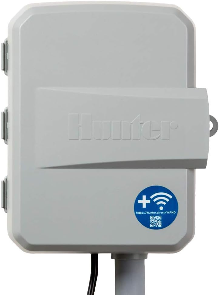 Hunter Hydrawise X2 8 Zone Sprinkler Controller, Outdoor Irrigation Timer for Lawn and Garden, Weather Based Scheduling, Cycle and Soak, Smart Controller Ready with Optional WiFi Module