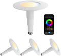 Jolux Smart LED Recessed Lighting 6 Inch RGBCW Color Changing, 12W 800LM LED Downlight, Alexa Google Assistant Compatible, 4Pack