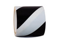 GGR Supplies T.R.U. SST-618C Black & White Hazard Warning Safety Stripe Tape: 4" in. Wide x 18 yds.