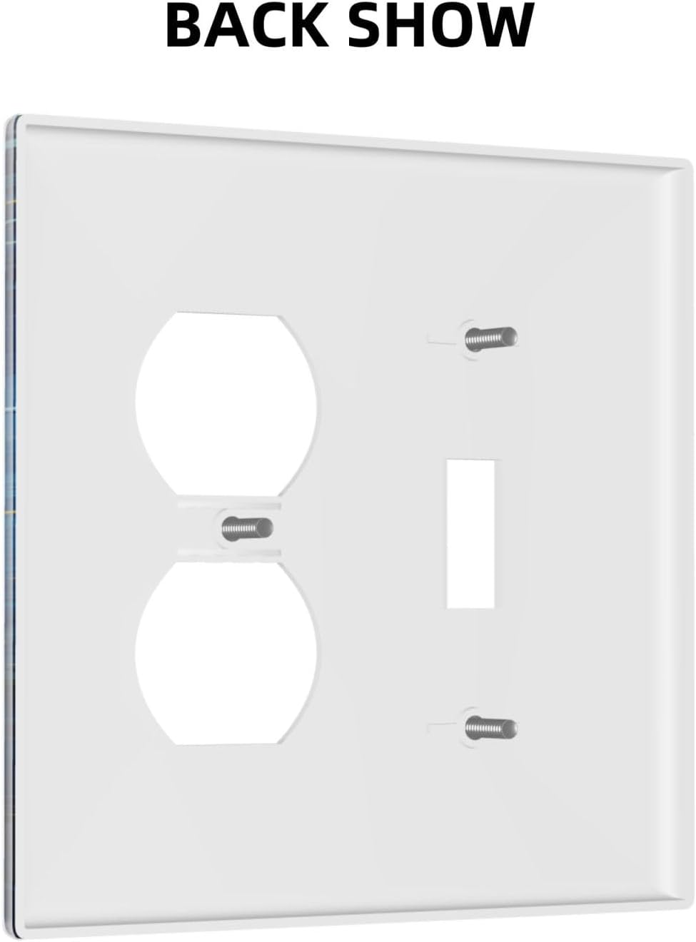 Wallplates Dream Ocean Underwater World Fish Shoal 1 Toggle 1 Duplex Switch Plate Electrical GFCI Faceplate Decorative Light Switch Covers for Kids room Nursery Decor