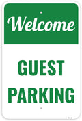1PC Guest Parking Sign, 18 x 12 Inches - Aluminum - Visitor Customer Parking Only Signs For Business