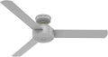 Hunter 52 inch Indoor Ceiling Fan No Light - Modern Ceiling Fan without Light, 3 Blades, Standard Mount, For Bedroom, Living Room, or Kitchen, Wall Control - Presto 52383, Dove Grey