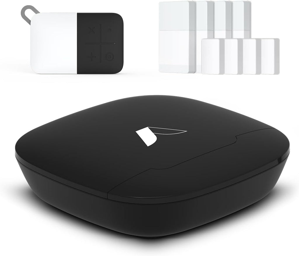 Abode 6 Piece Wireless Security System – Expandable to Protect Your Whole Home - Easy DIY Installation - Optional Professional Monitoring - Compatible with Alexa & Google Assistant