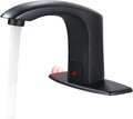 Gangang Automatic Sensor Touchless Bathroom Sink Faucet with Hole Cover Plate and Water Mixer Valve