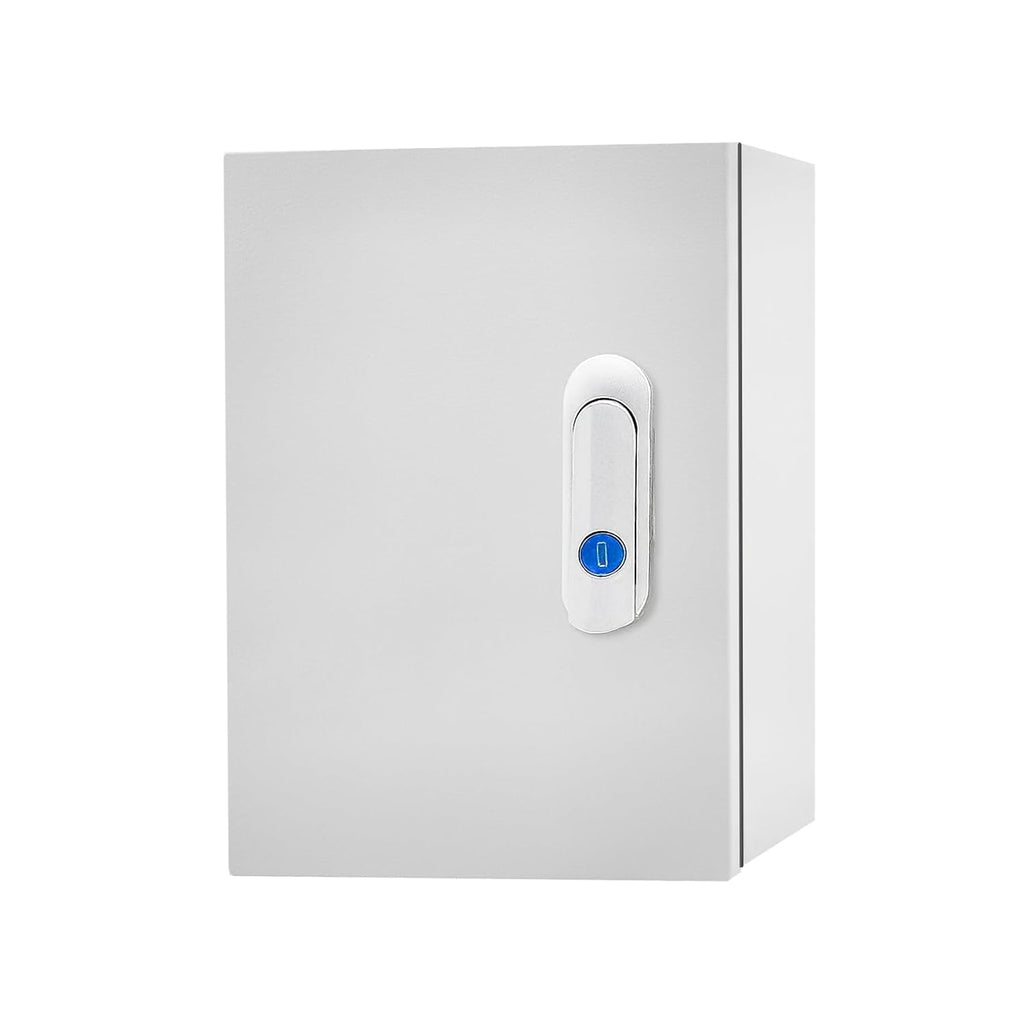 Outdoor Electrical Box 12 x 8 x 6''D NEMA 4X Enclosure Steel Box, Waterproof & Dustproof Outdoor/Indoor Lockable Electrical Junction Box, with Mounting Plate