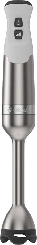 Vitamix 5-Speed Immersion Blender, Professional-Grade Hand Blender with 625-Watt Motor and Stainless-Steel Blade, Stainless Steel/White