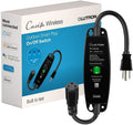 Lutron Smart Outdoor Plug for Caseta Smart Lighting, for Summer, Patio, Backyard, and Outdoor Lights, & Motors, 15A LED Fixtures & 1/2 HP Motors, PD-15OUT-BL, Black