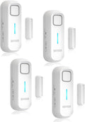 Daytech Freezer Door Alarm with Adjustable 0 to 120dB Volume, 4 Sets White