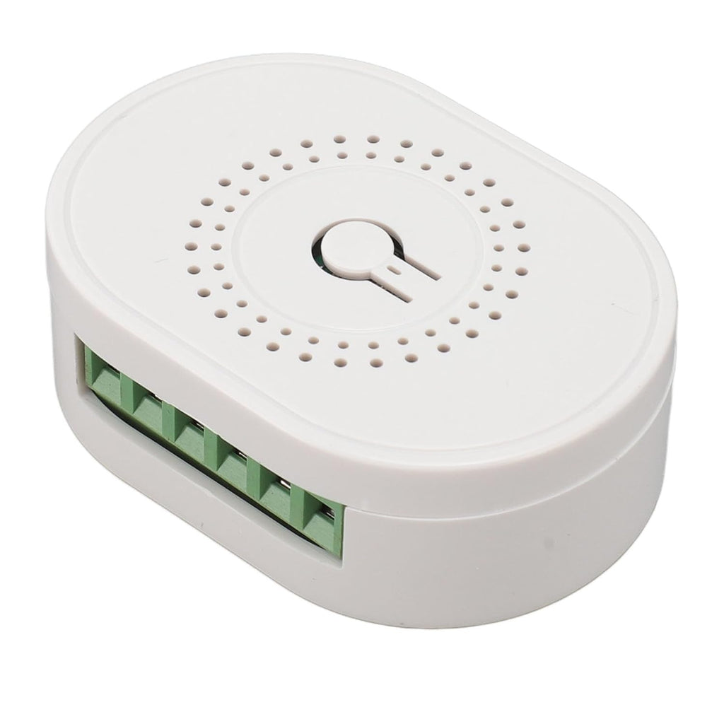 Compact Smart WiFi Switch Timer Voice Control Home Automation Module for Smart Life App for Peace of Mind White 100-240V (W1)