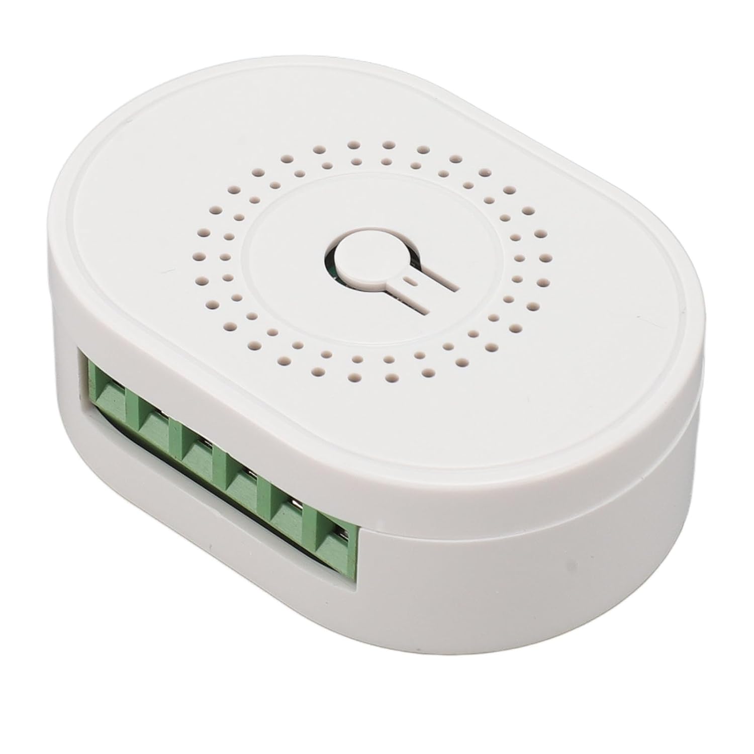Compact Smart WiFi Switch Timer Voice Control Home Automation Module for Smart Life App for Peace of Mind White 100-240V (W1)