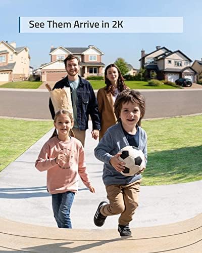 eufy Security Wireless Video Doorbell S220 Add-on with 2K Resolution Video, Easy Self-Installation, Enhanced Home Security, Cost-Effective, Compatible with HomeBase 3