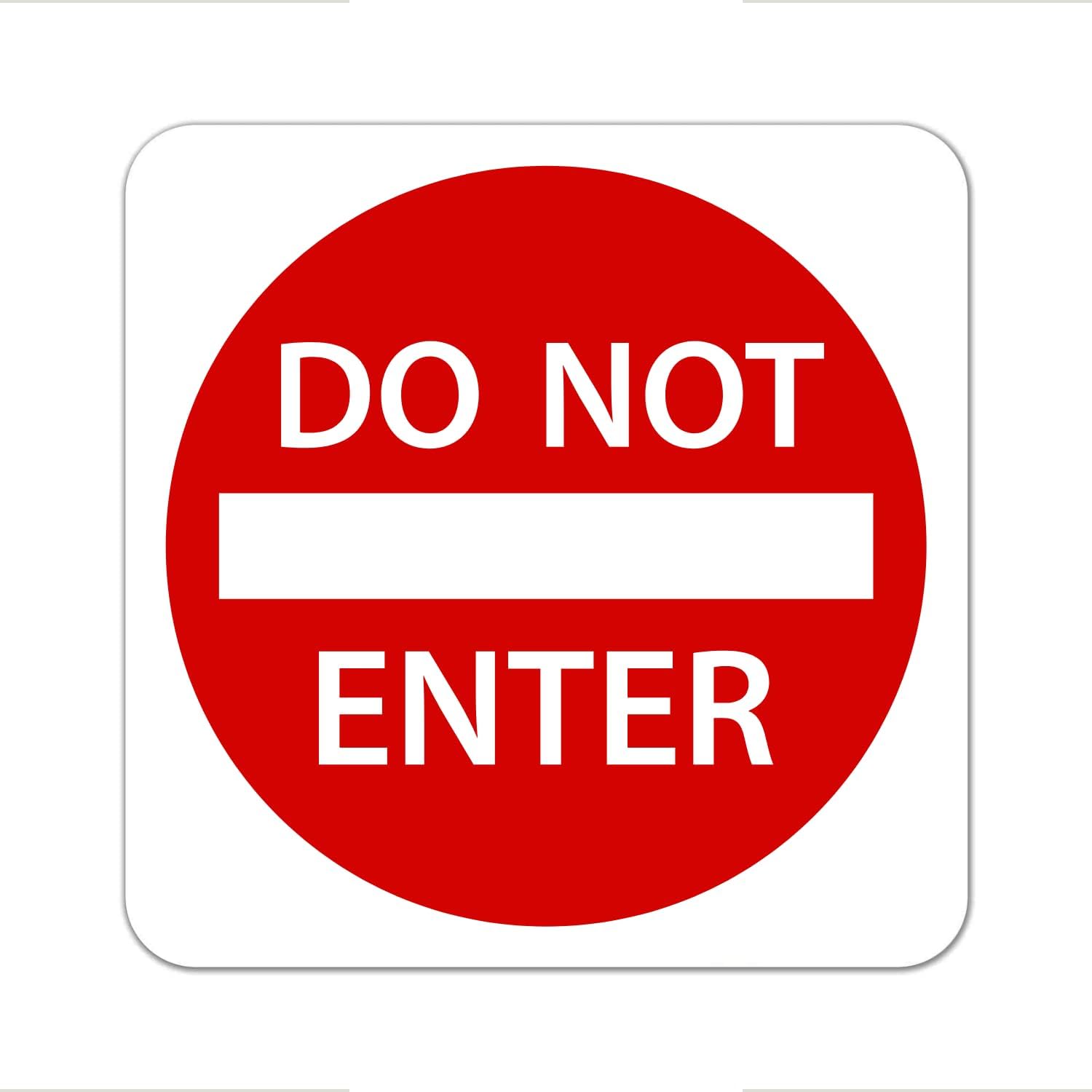 Do Not Enter Sign 24” X 24”. A Real Sign. 3M High Intensity Prismatic Reflective Sheeting With 10 Years Warranty.