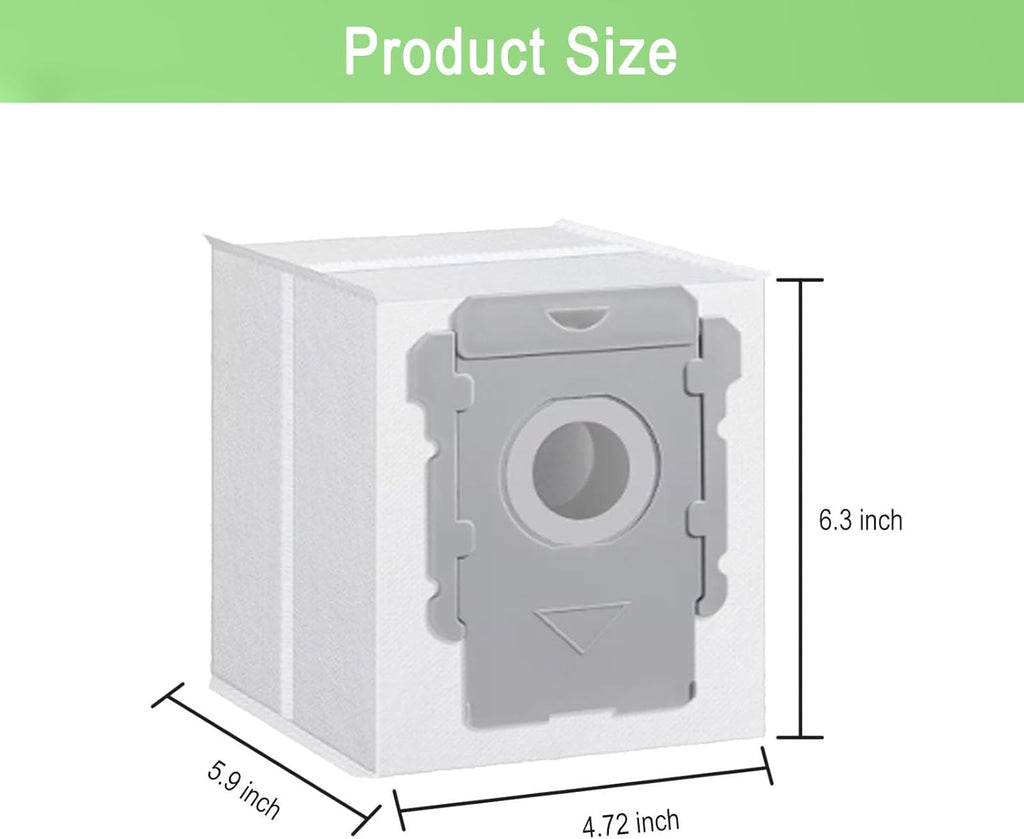 22 Pack Vacuum Bags for iRobot Roomba i7 i7+ i3 i3+ i8 i8+ j5+ i5+ i4 i4+ i1+ i6 i6+ j5+ j7 j7+ s9 s9+, i and s and j Series Clean Base Automatic Dirt Disposal Bags