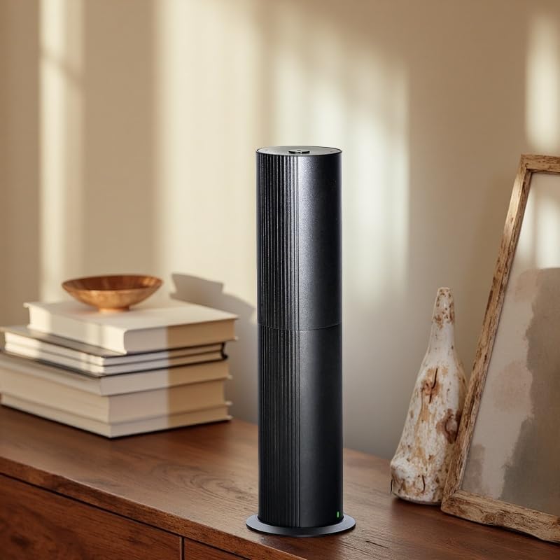 Bluetooth Waterless Diffuser, Essential Oil Diffuser for Home with Cold Air Tech 100ML, 2000 sq. ft Coverage Scent Diffuser for Large Room, Office, Spa, APP and RemoteControl, Black
