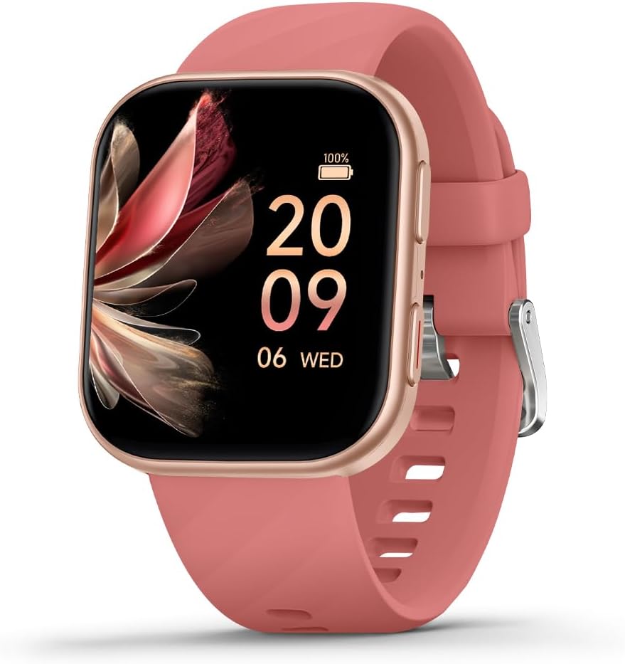 FITVII Health & Fitness Tracker (Answer/Make Calls), Smart Watch with 24/7 Heart Rate and Blood Pressure, Sleep Tracking, Blood Oxygen Monitor, 120+ Sport Modes Activity Tracker for Women Men
