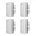 4Pack Home Security Door Reinforcement Lock Childproof, Door Locks for Kids Safety, Door Lock Latch Stopper for Front Door Inside Top of Door, Aluminum Construction Finish