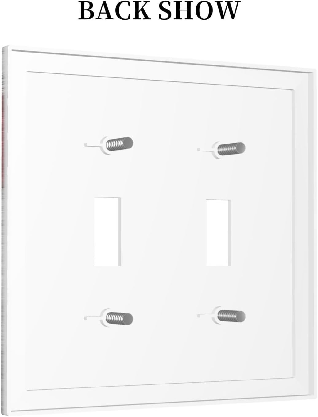 Decorative Switch Plates Pink Floral Rustic Daisy Flower And Butterfly 2 Gang Double Toggle Wall Plate Outlet Light Switch Cover Electrical Faceplate for Farmhouse Cabin Decor