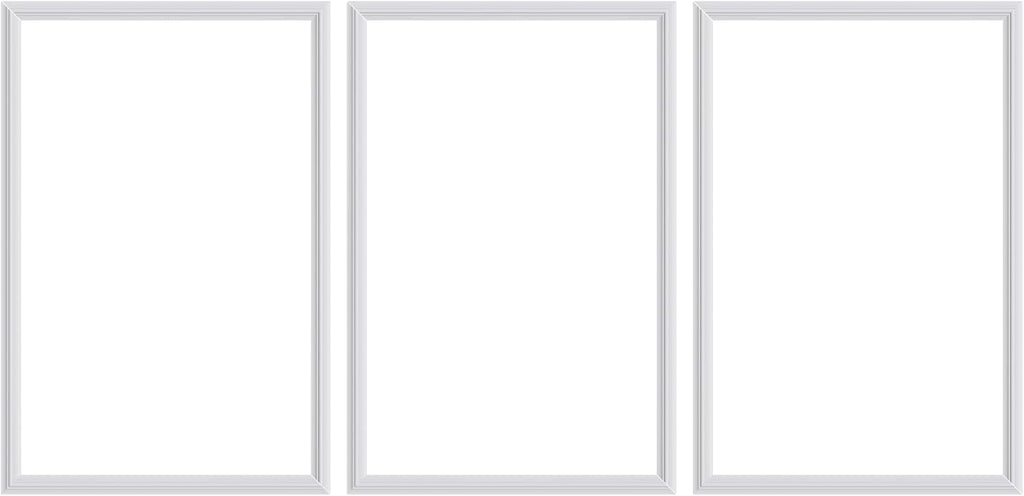 3 PCS Premade Wainscoting Panels Accent Wall Panels for Interior Wall Decor Easy DIY Build and Batten Chair Rail & Picture Frame Door Decor (16 x 24 in)