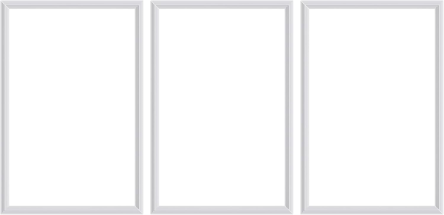 3 PCS Premade Wainscoting Panels Accent Wall Panels for Interior Wall Decor Easy DIY Build and Batten Chair Rail & Picture Frame Door Decor (16 x 24 in)