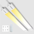 Under Cabinet Lights with Plug. 2700K-6500K Dimming and Color. with Wireless Control Panel and Remote Control.25W 2500LM for Garage, Kitchen, Bathroom, Closet, Office (36 inch-2PCS)