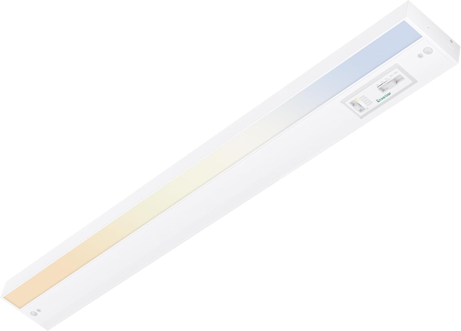 Ensenior 12 Inch LED Under Cabinet Lighting Hardwired, 5CCT, 8W 500LM, 2700K/3000K/3500K/4000K/5000K, Wired Under Cabinet Lights, Dimmable Under Counter Lights for Kitchen, FCC, 1 Pack