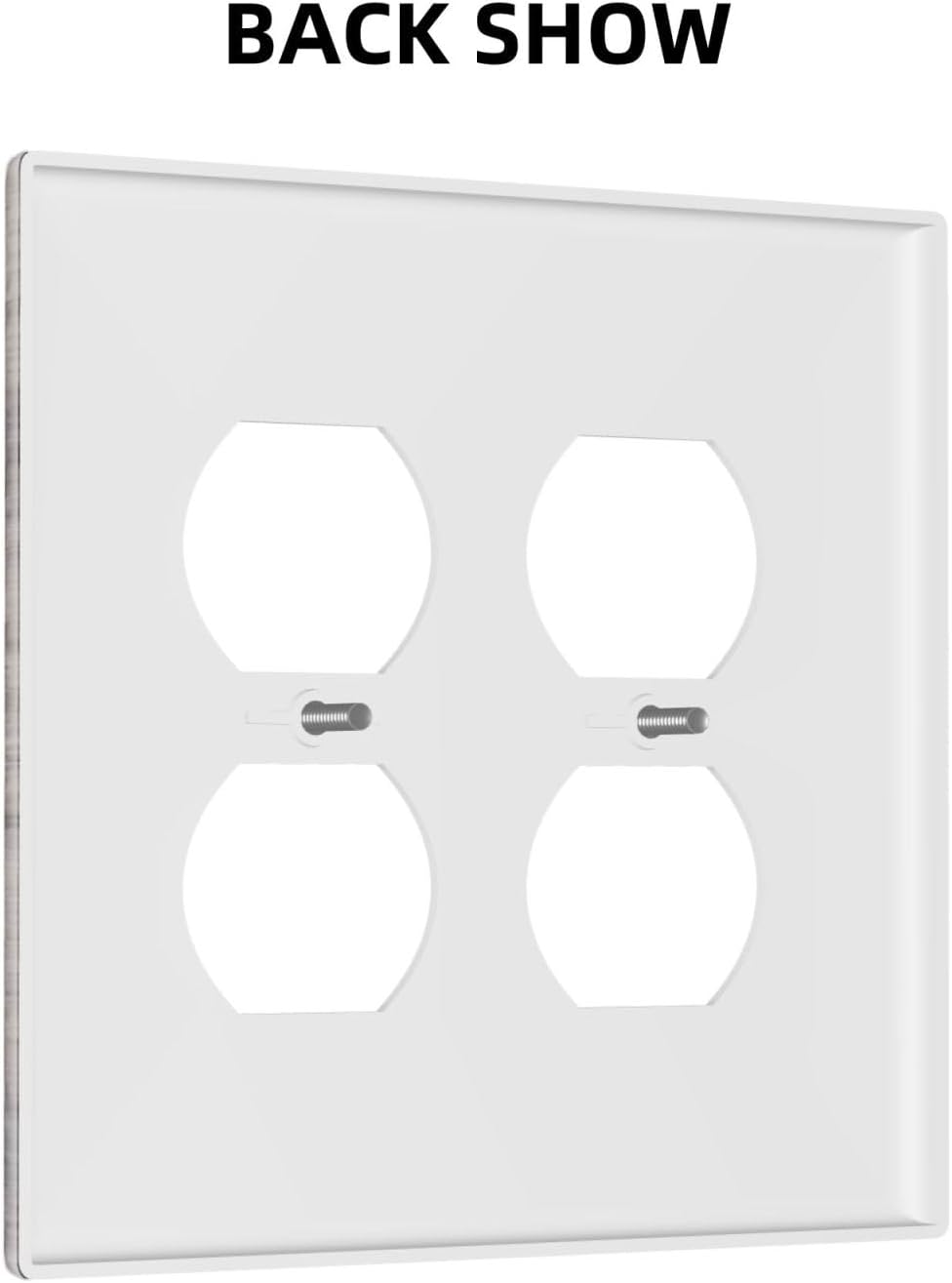 Outlet Covers Rustic Dark Grey Wood Retro Country Wooden 2 Gang Double Duplex Decorative Light Switch Covers Electrical Wallplates Socket Faceplate for Farmhouse Cabin Decor