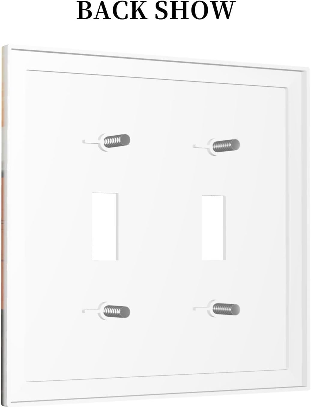 Sun Forest Deer Snow Mountain River Decorative Switch Plates 2 Gang Double Toggle Outlet Light Switch Cover Wall Plate Electrical Faceplate For Bed Room Living Room Decor