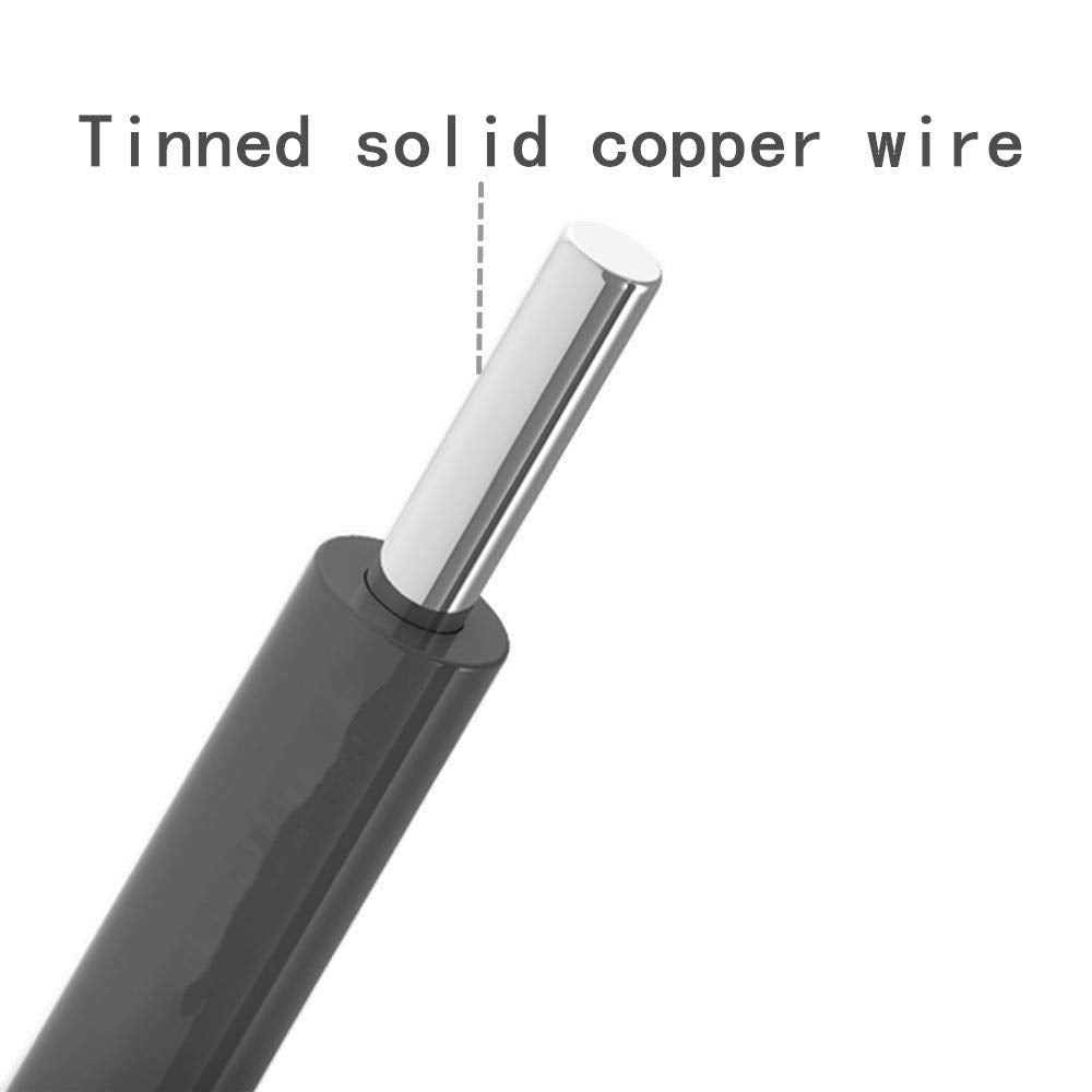 TUOFENG 28 awg Wire Solid Core Hookup Wires-6 Different Colored Jumper Wire 50 ft Each, 28 Gauge Tinned Copper Wire PVC (OD: 1.17mm) Hook up Wires Kit