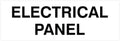 All Quality Basic Electrical Panel Sign - Fire Regulation Safety Compliance Sign - White - Large (1 Pack)