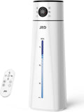 JRD 8L/ 2.1Gal Humidifier Large Room, Ultrasonic Cool Mist for Bedroom, Quiet Humidifier with Remote Control, 10 Mist Modes, 24H Timer, 40H Run, AI Mode, Night Light for Home Office Baby Pets-White