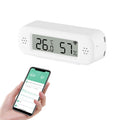 WiFi Thermometer, Humidity Meter with Smart Alert and Data Storage, Temperature and Humidity Monitor for Bedroom, Baby Room, Warehouse, Cellar, Greenhouse, White with Screen